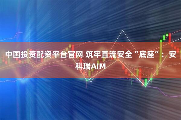 中国投资配资平台官网 筑牢直流安全“底座”：安科瑞AIM