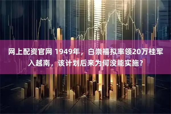 网上配资官网 1949年,白崇禧拟率领20万桂军入越南,该计划后来为何没能实施?